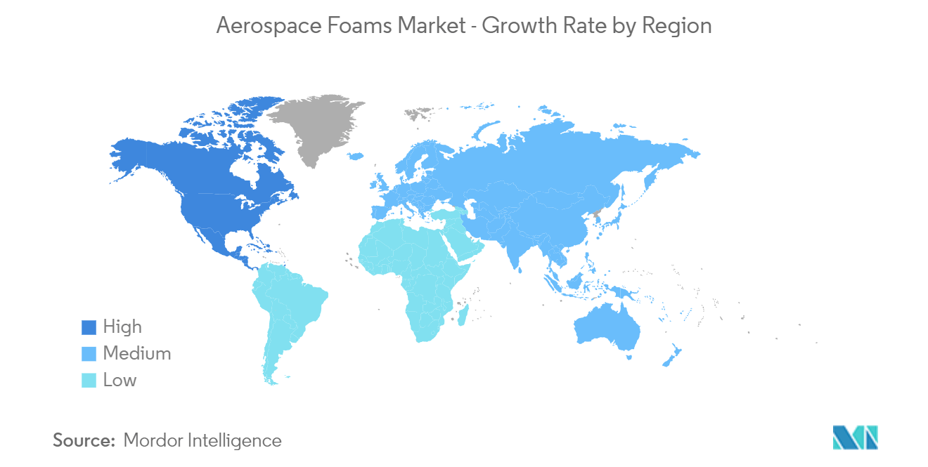 Aerospace Foams Market Trends Aerospace Foams Market - Growth Rate by Region