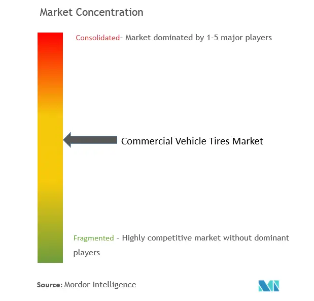 Commercial Vehicles Tires Market Concentration Commercial Vehicles Tires Market Concentration