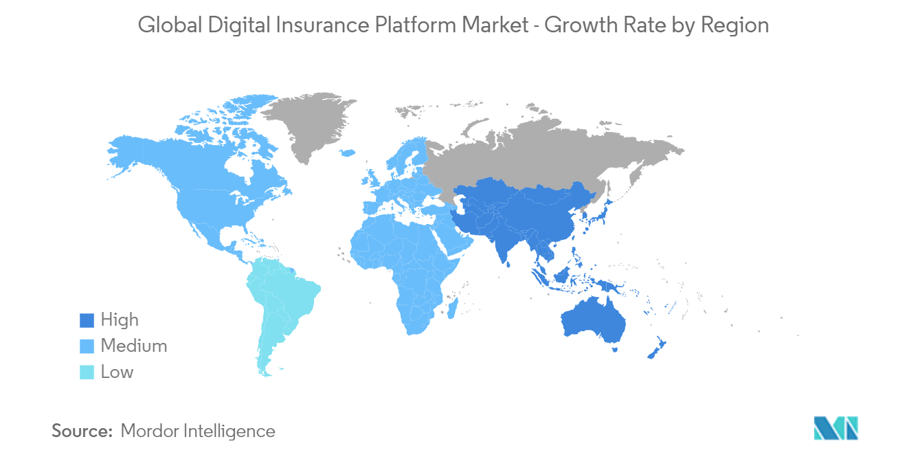 Digital Insurance Platform Market Trends Digital Insurance Platform Market: Growth Rate by Region
