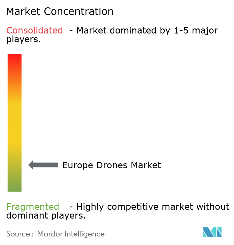 Europe Commercial Drones Market Concentration Europe Commercial Drones Market Concentration