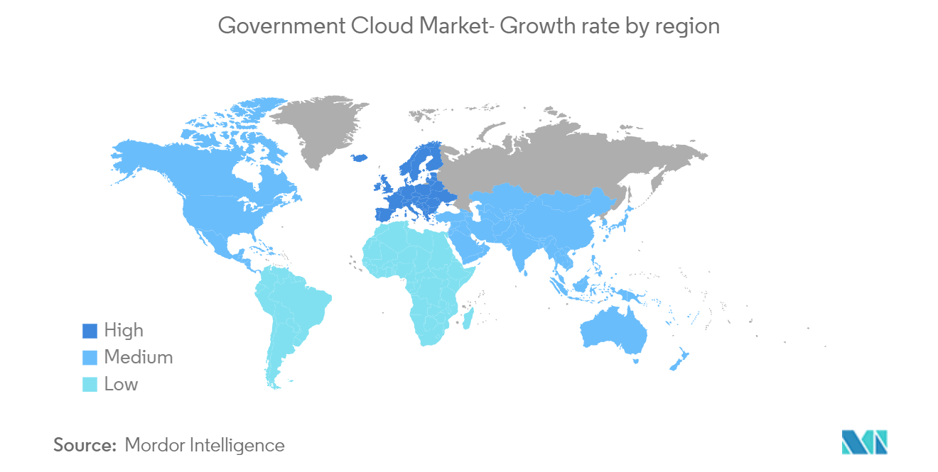 Government Cloud Market Trends Government Cloud Market- Growth rate by region