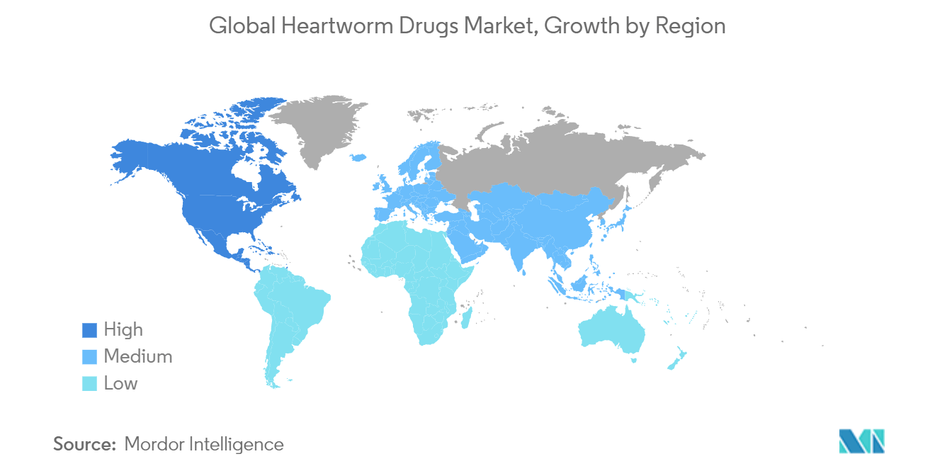 Global Heartworm Drugs Market, Growth by Region