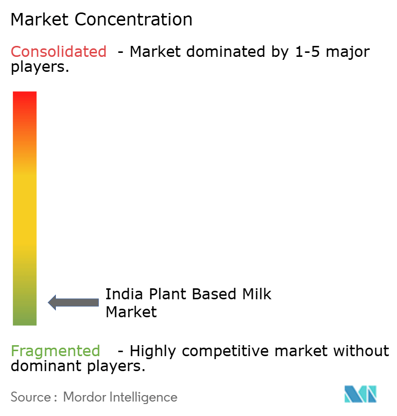 India Plant Based Milk Market Concentration India Plant Based Milk Market Concentration