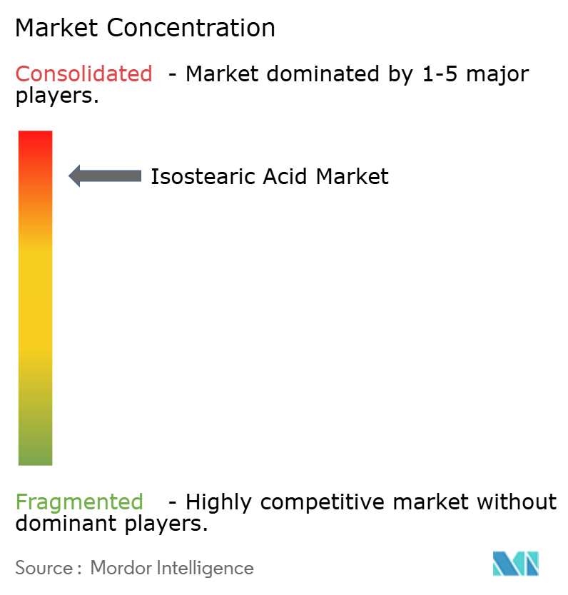 Isostearic Acid Market Concentration Isostearic Acid Market Concentration