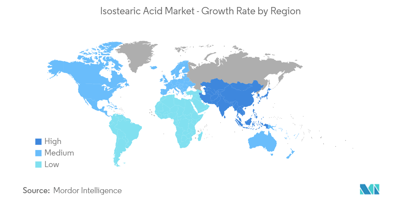 Isostearic Acid Market Trends Isostearic Acid Market - Growth Rate by Region