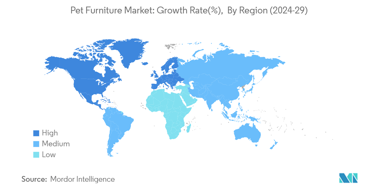 Pet Furniture Market Trends Pet Furniture Market: Growth Rate By Region (2024-29)