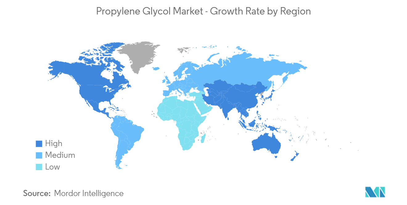 Propylene Glycol Market Trends Propylene Glycol Market : Growth Rate by Region