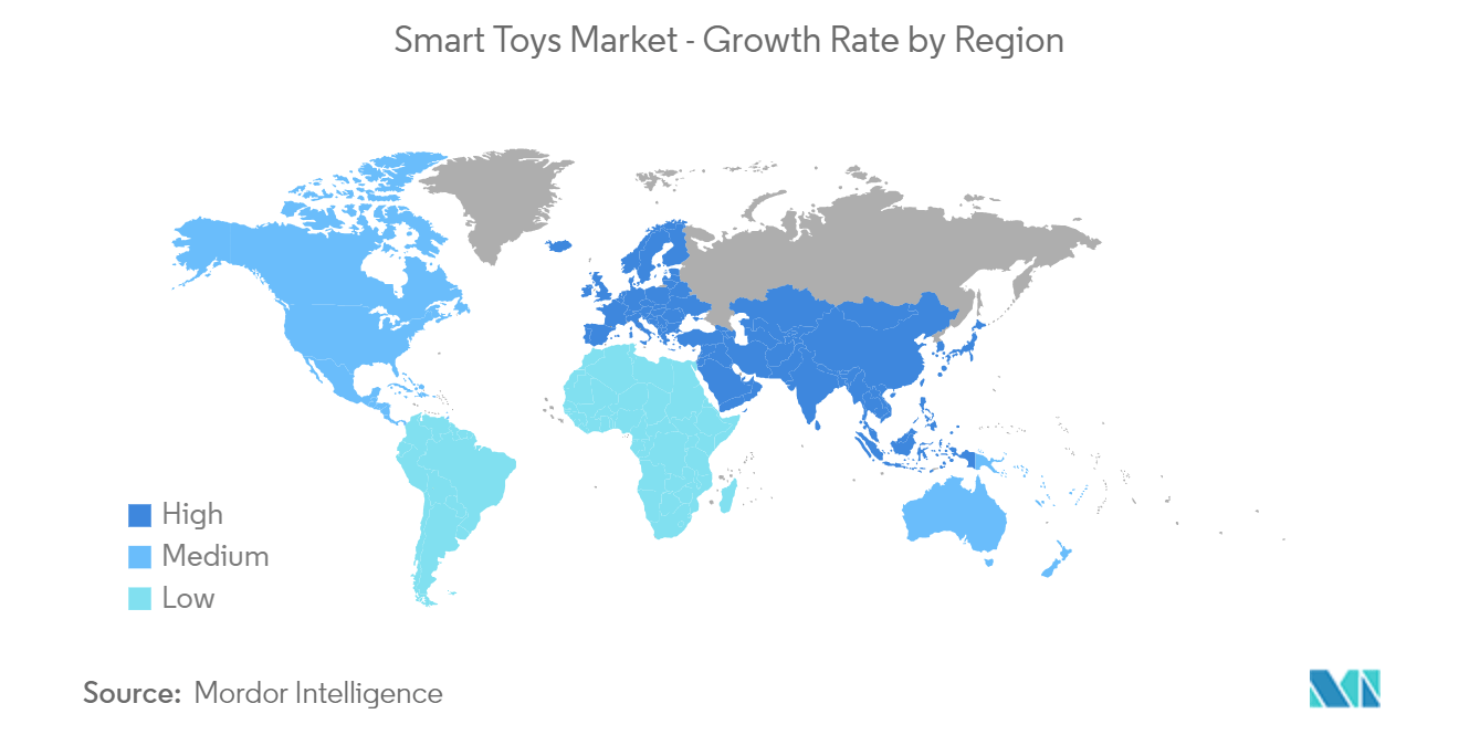Smart Toys Market Trends Smart Toys Market - Growth Rate by Region