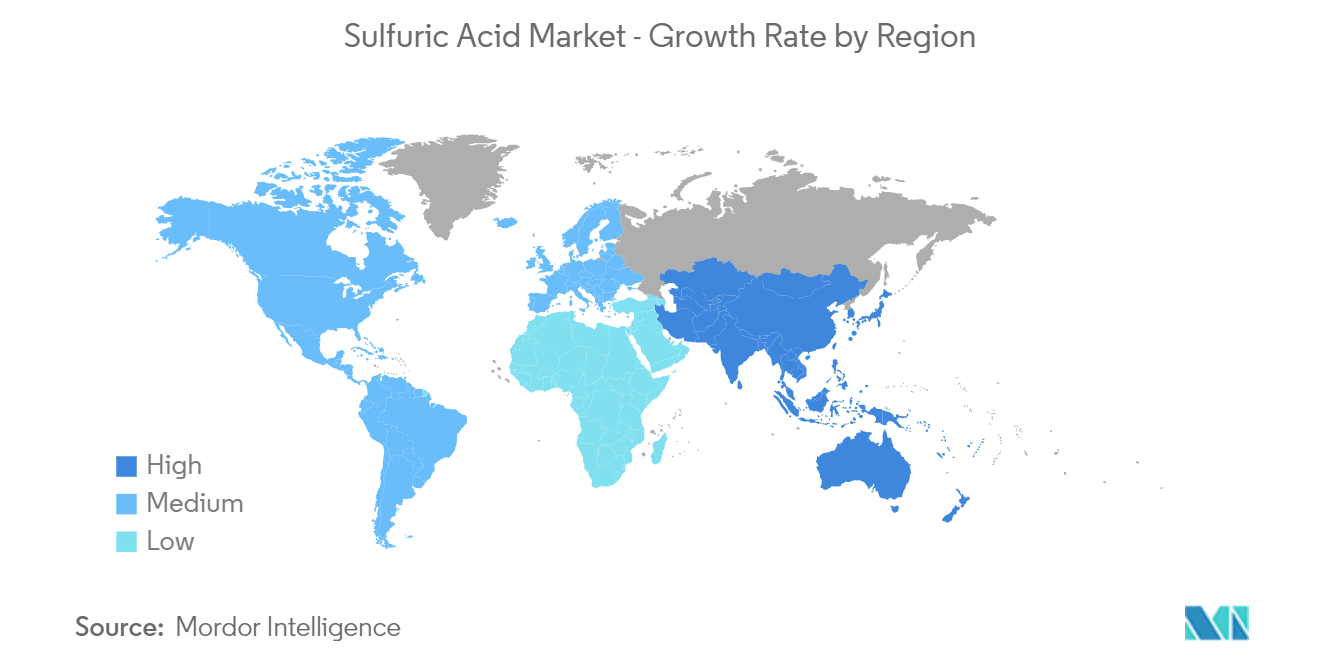 Sulfuric Acid Market Trends Sulfuric Acid Market - Growth Rate by Region,